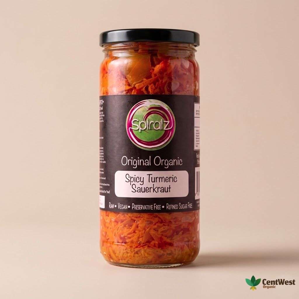Spiralz Organic Sauerkraut - Spicy Turmeric 460g (Australia)