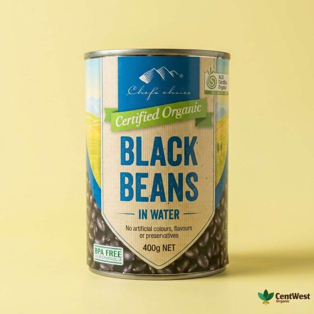 Chef's Choice Organic Beans - Black 400g (Australia)