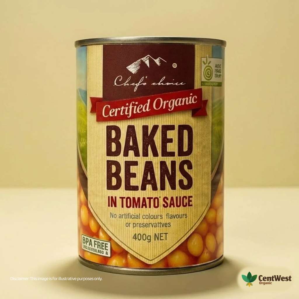 Chef's Choice Organic Beans - Baked in Tomato Sauce 400g (Australia)