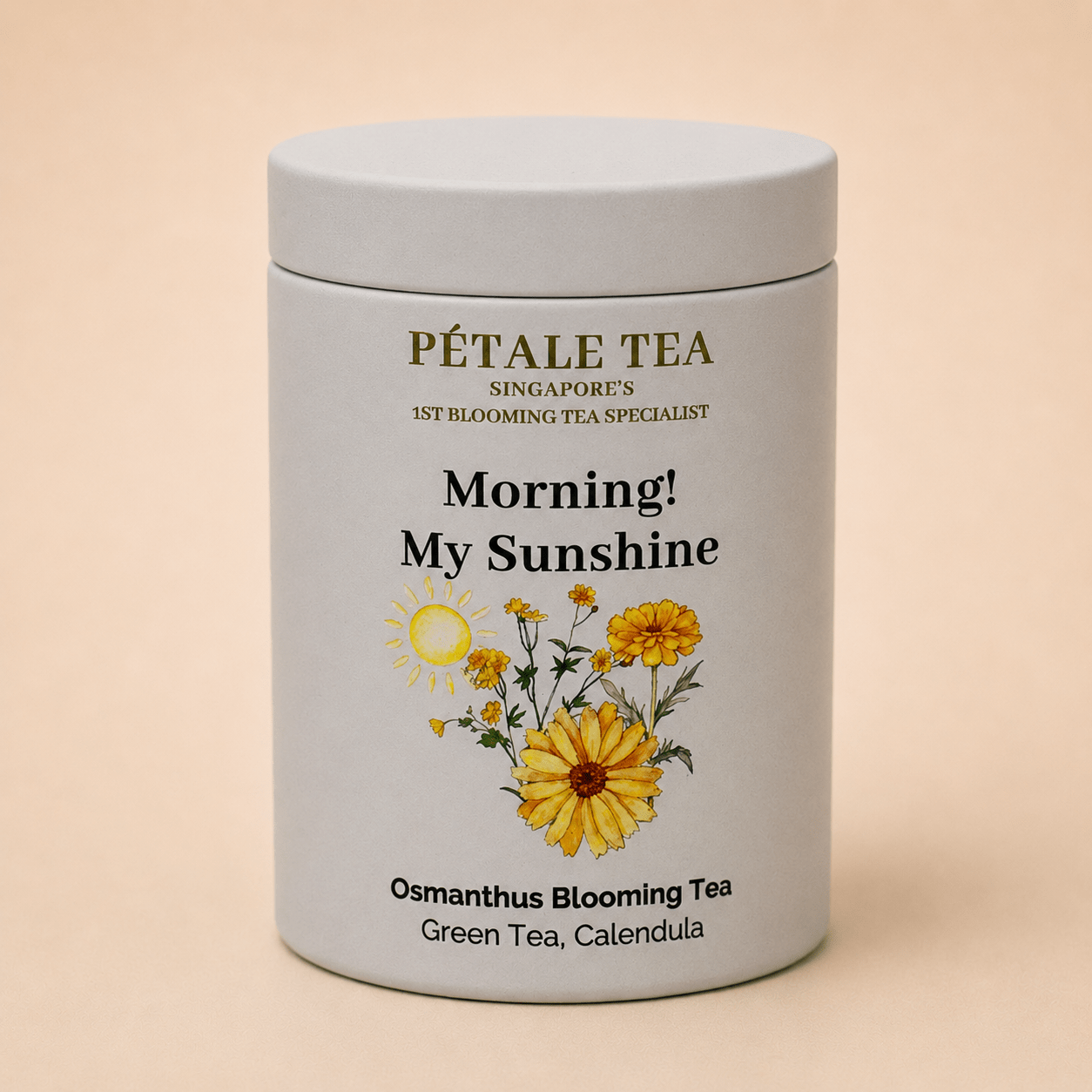 Pétale Petite Tin - Morning! My Sunshine Blooming Tea (2 Teaballs)