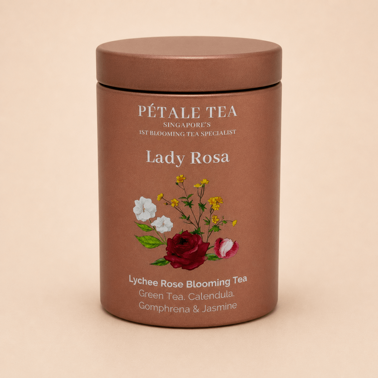 Pétale Petite Tin - Lady Rosa Blooming Tea (2 Teaballs)
