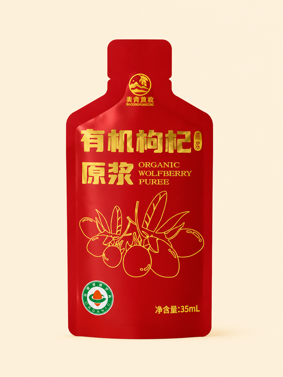 Biaoqinghuinong Organic Goji Berry Juice 420ml(35ml × 12)