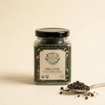 TGA - Organic Black Pepper Whole in Glass Bottle, 130g